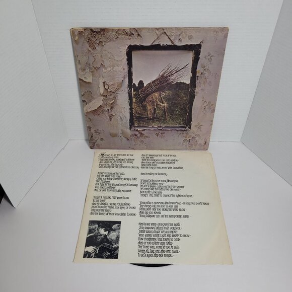 Led Zeppelin IV 1971 LP Vinyl SD 7208 Atlantic Records - Picture 4 of 7
